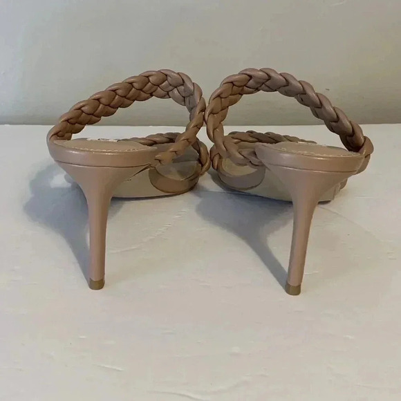 Steve Madden Tan Prema Braided Kitten Heel Sandal Size 12M - Picture 6 of 8